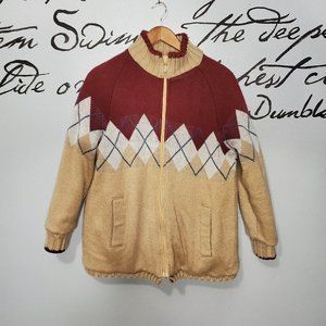 Vintage Reversible Puffer Jacket, Argile Sweater & Tan Canvas